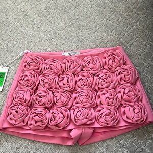 Pink rosette skort size L